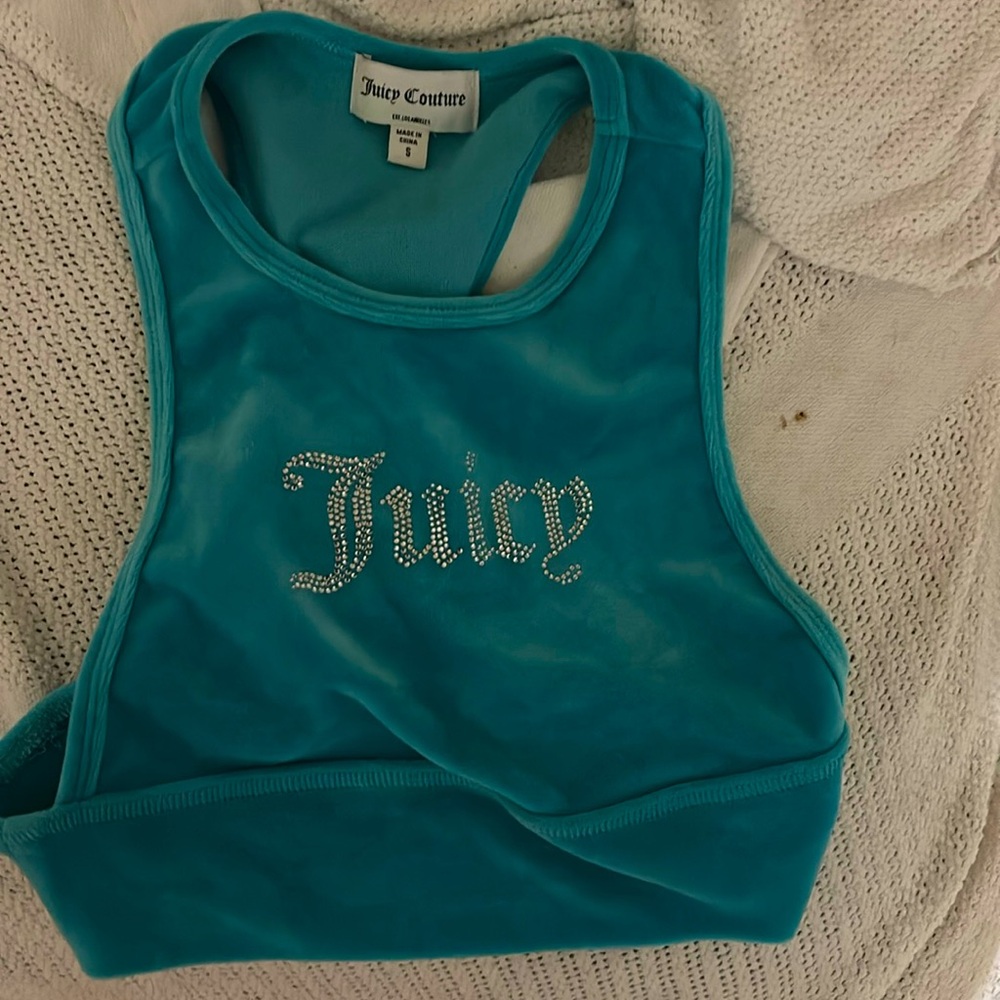 Juicy Couture velvet crop top